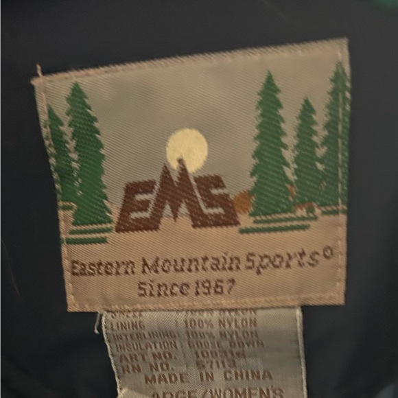 Eastern Mountain Sports Vintage Navy Blue Goose Down Jacket Size L - Picture 6 of 8